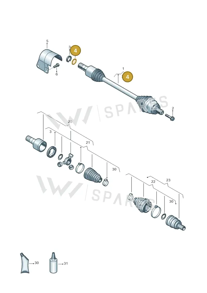 01M323255 — SEAT Leon style (2019-) diagram 884407600, position 4