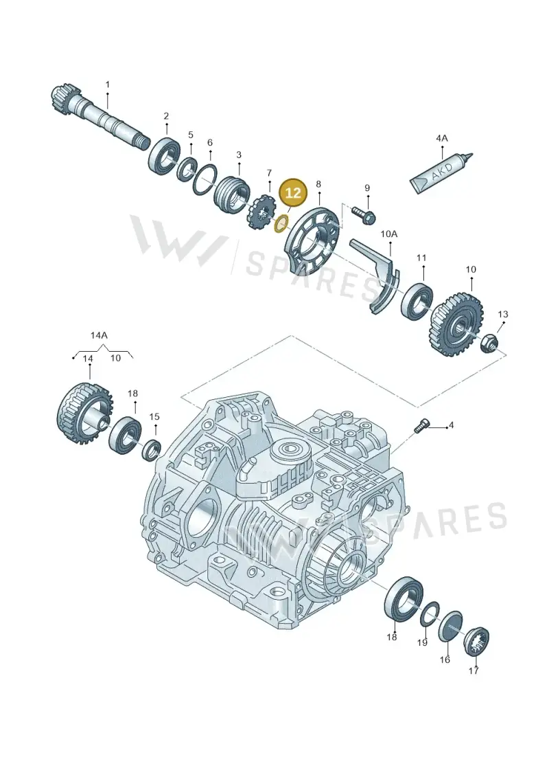 01M323875BJ — SEAT TOLEDO/LEON/LEON-4 (2001-2006) diagram 203323700, position 12