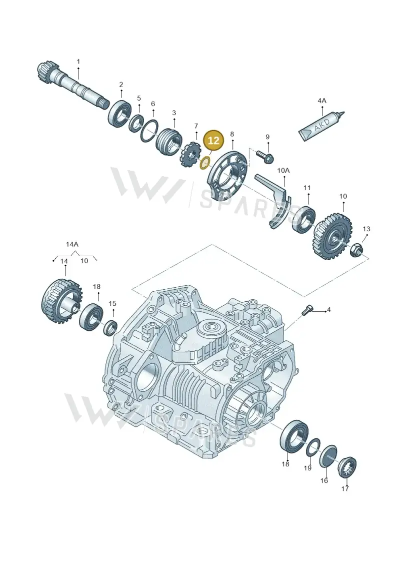 01M323875BL — SEAT TOLEDO/LEON/LEON-4 (2001-2006) diagram 203323700, position 12