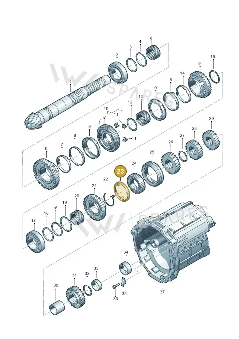 01X311763F — SEAT Exeo ST Reference (2008-2011) diagram 448311400, position 23