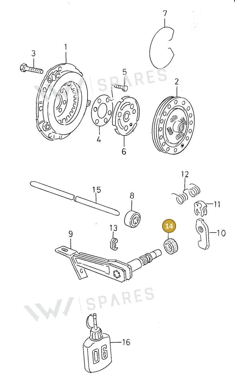 020141733 — SEAT TOLEDO        SEAT MOD.97>99 (1996-1999) diagram 130141100, position 14