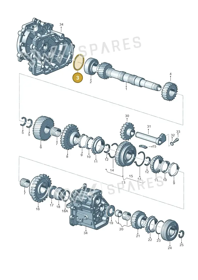 020311391G — SEAT AROSA (2003-2004) diagram 232311300, position 3
