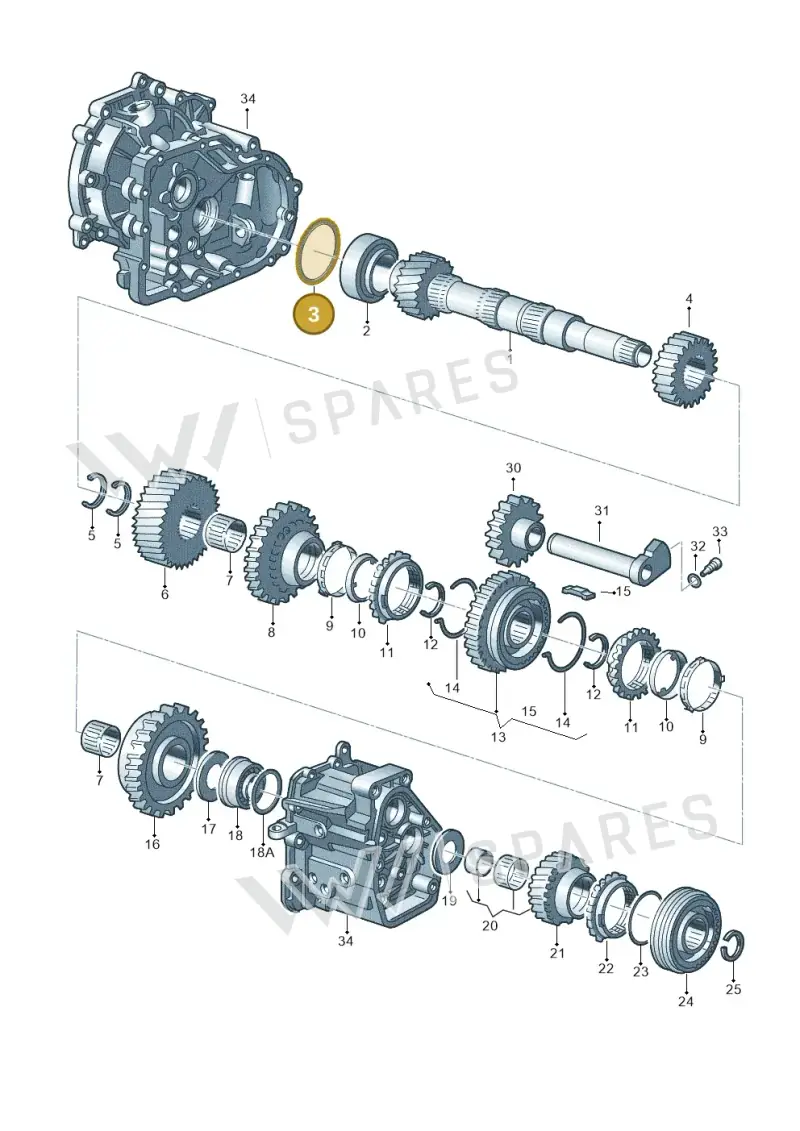 020311391K — SEAT AROSA (2003-2004) diagram 232311300, position 3