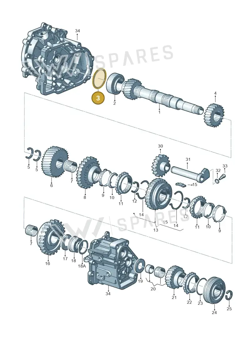 020311391L — SEAT AROSA (2003-2004) diagram 232311300, position 3