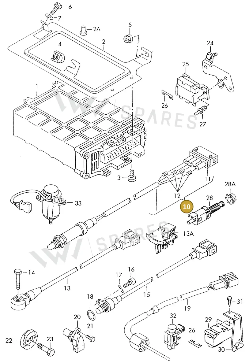021906265AK — SEAT IBIZA/CORDOBA/VARIO (1996-1999) diagram 121906100, position 10