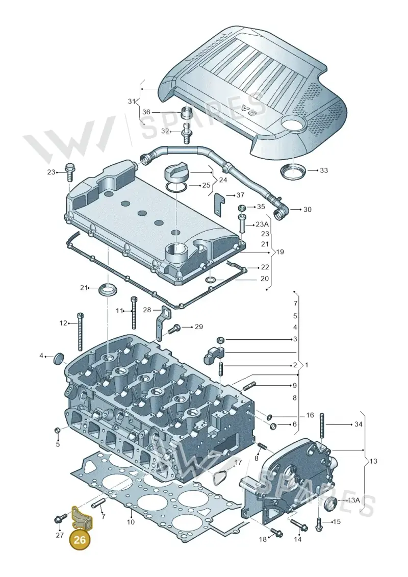 022103390 — SEAT Alhambra (2006-2010) diagram 244103600, position 26