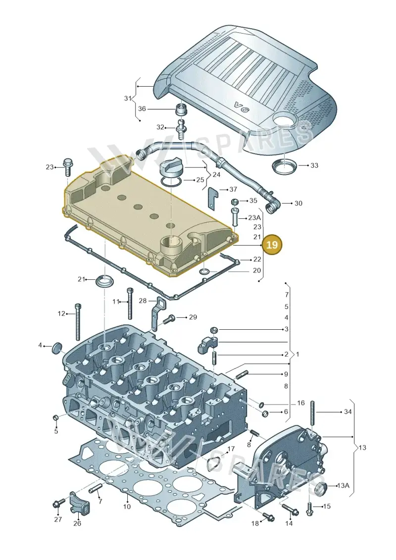 022103429P — SEAT TOLEDO/LEON/LEON-4 (2001-2006) diagram 244103600, position 19