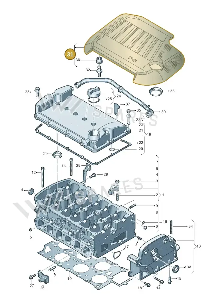 022103925G — SEAT Alhambra (2006-2010) diagram 244103600, position 31