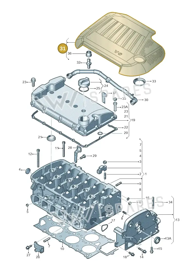 022103925G — SEAT Alhambra (2006-2010) diagram 244103600, position 31