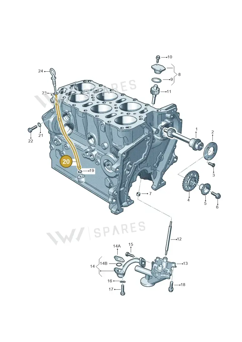 022115629B — SEAT TOLEDO/LEON/LEON-4 (2001-2006) diagram 195115300, position 20