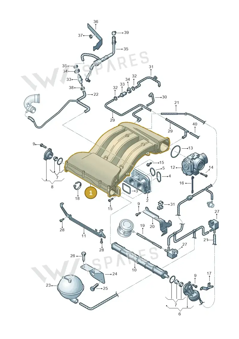 022133203B — SEAT ALHAMBRA/4MOTION (2000-2002) diagram 194133800, position 1