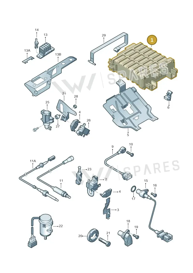022906032AT — SEAT ALHAMBRA/4MOTION (2000-2002) diagram 162906100, position 1