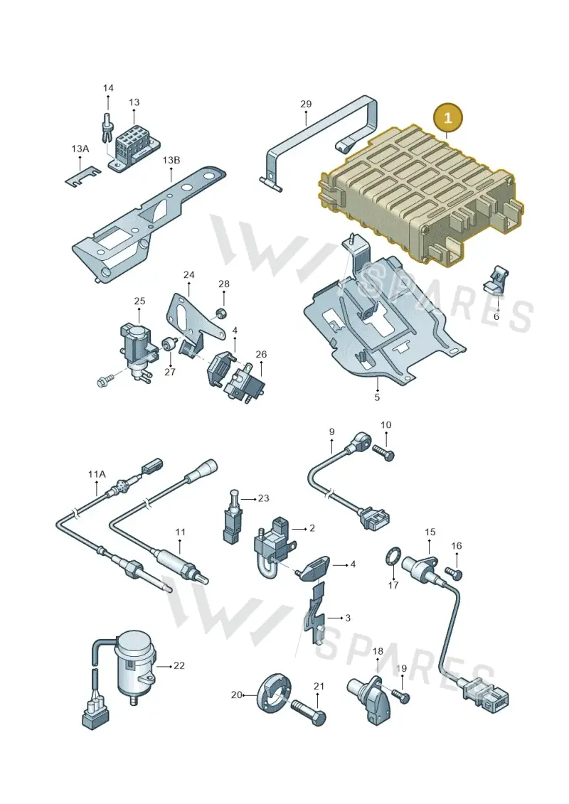 022906032BB — SEAT ALHAMBRA/4MOTION (2000-2002) diagram 162906100, position 1