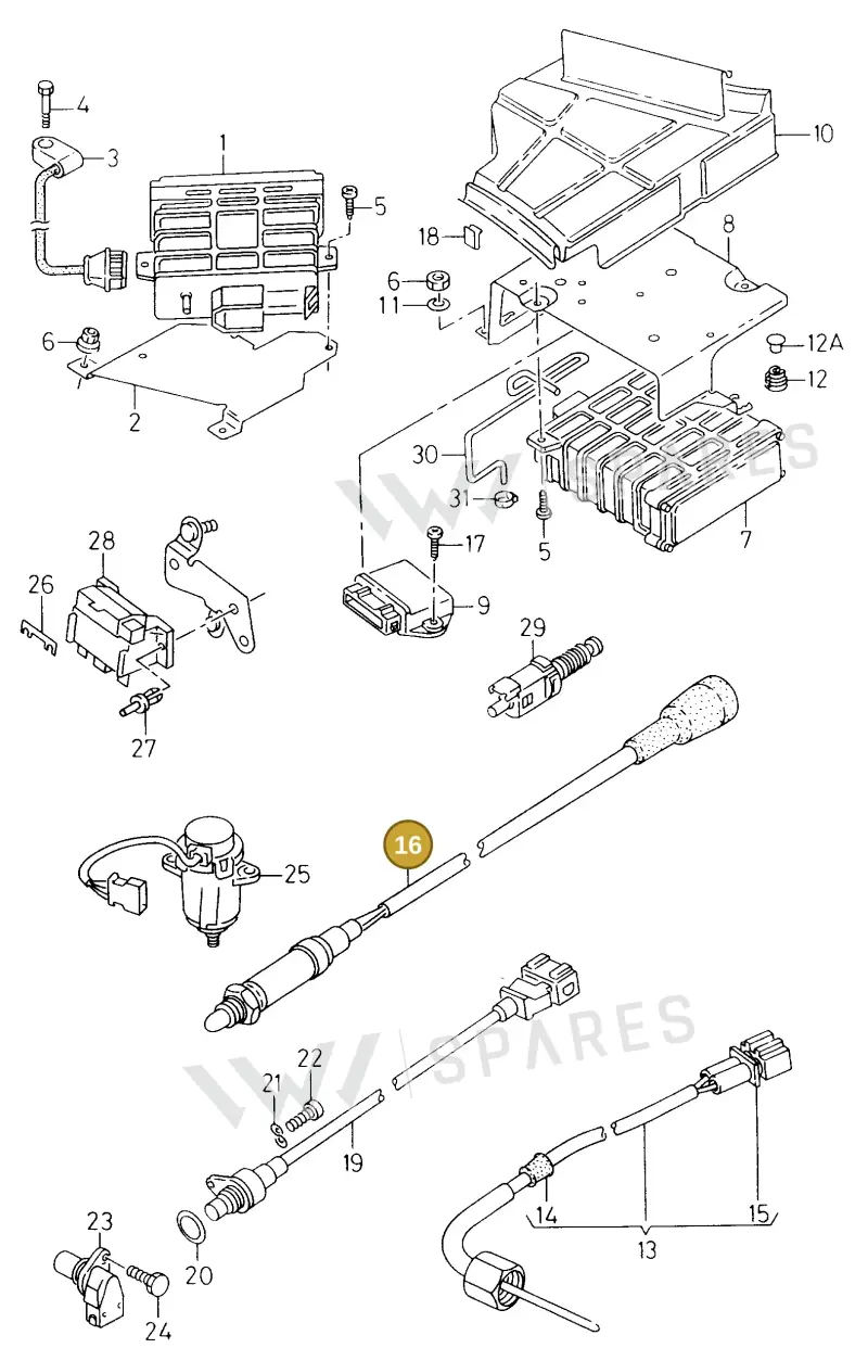 023906265D — SEAT TOLEDO        SEAT MOD.97>99 (1996-1999) diagram 130906100, position 16