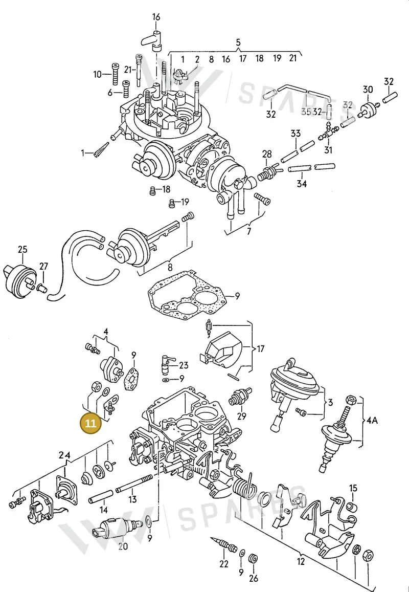 025129343H — SEAT TOLEDO            SEAT (1991-1996) diagram 084028000, position 11