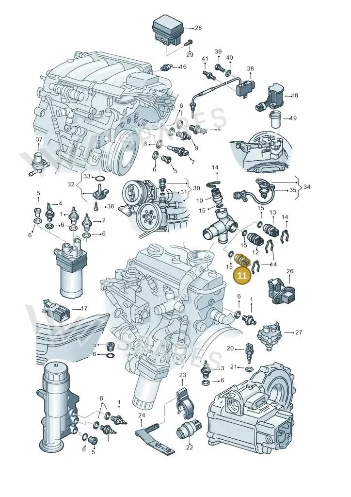 025906041 — SEAT TOLEDO SEAT MOD.97>99 (1996-1999) diagram 121919610, position 11