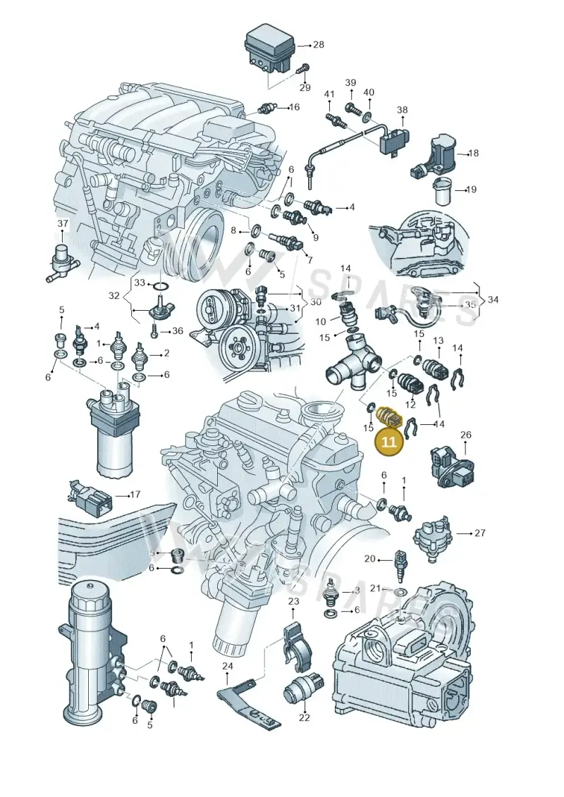 025906041 — SEAT TOLEDO        SEAT MOD.97>99 (1996-1999) diagram 121919610, position 11