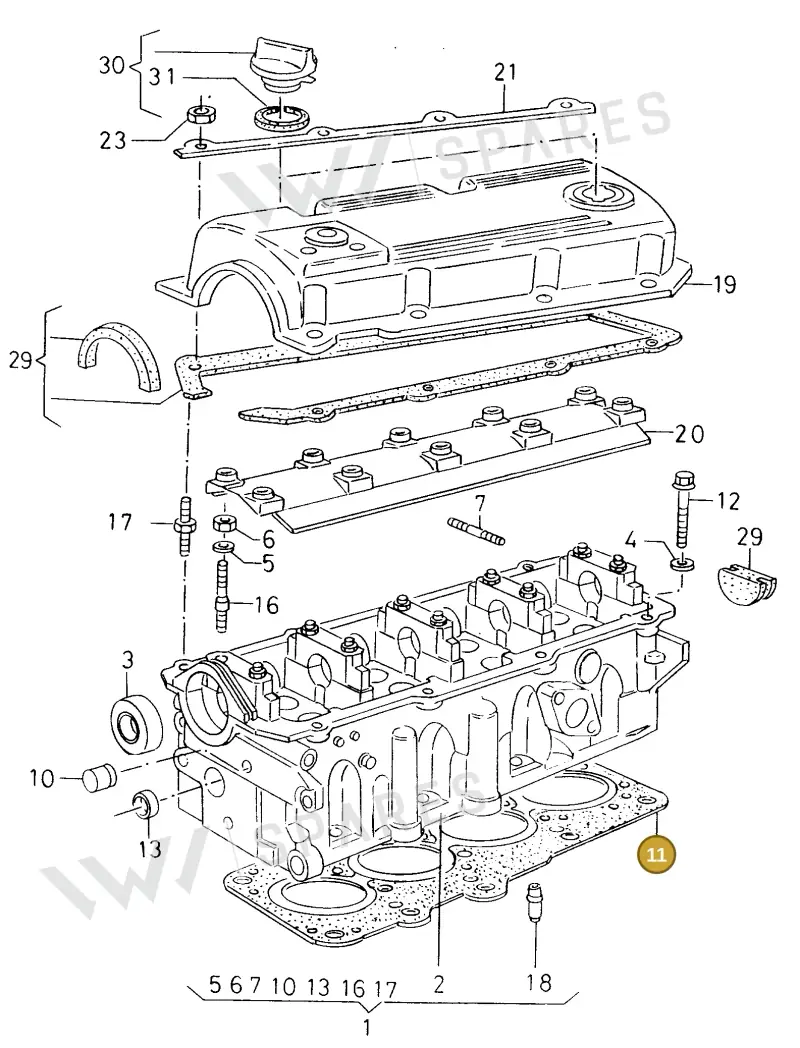 026103383P — SEAT TOLEDO            SEAT (1991-1996) diagram 138103350, position 11