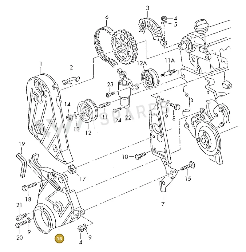 026109175A — SEAT TOLEDO            SEAT (1991-1996) diagram 121109550, position 16