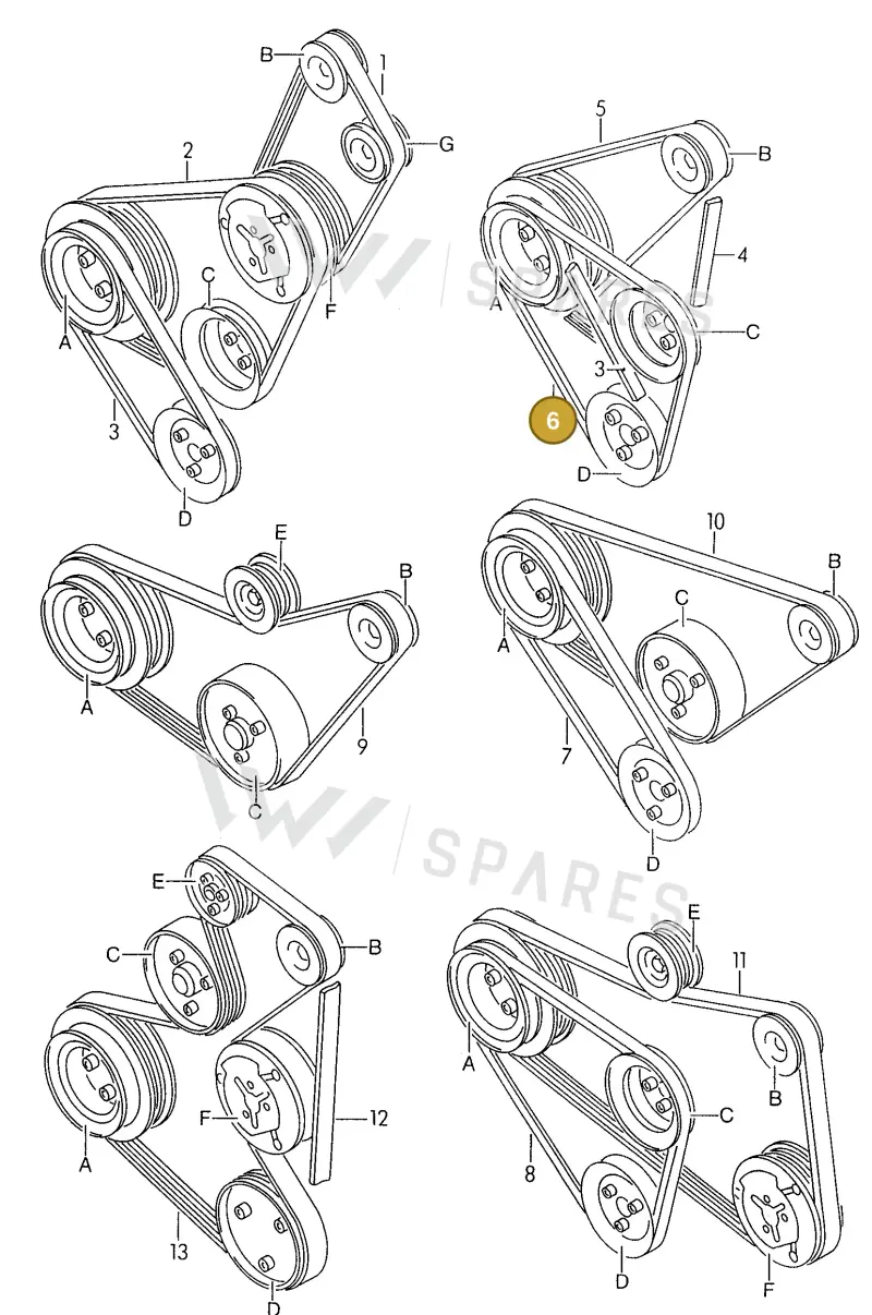 026145271 — SEAT TOLEDO            SEAT (1991-1996) diagram 122163400, position 6