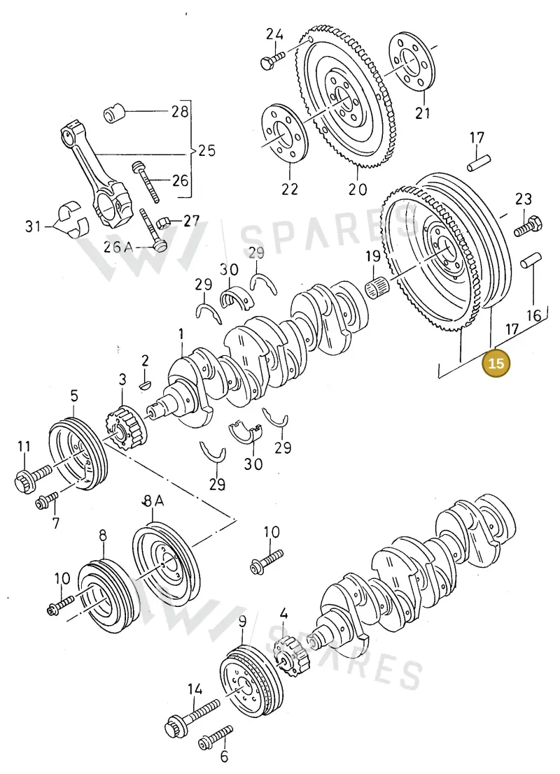 027105271PX — SEAT Ibiza/Cordoba (SEAT) (1992-1996) diagram 138105150, position 15