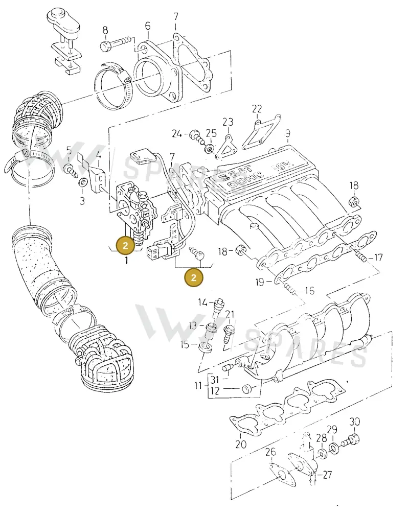 027133061C — SEAT TOLEDO            SEAT (1991-1996) diagram 130133450, position 2