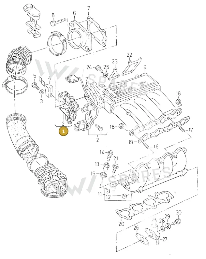027133063BA — SEAT TOLEDO            SEAT (1991-1996) diagram 130133450, position 1