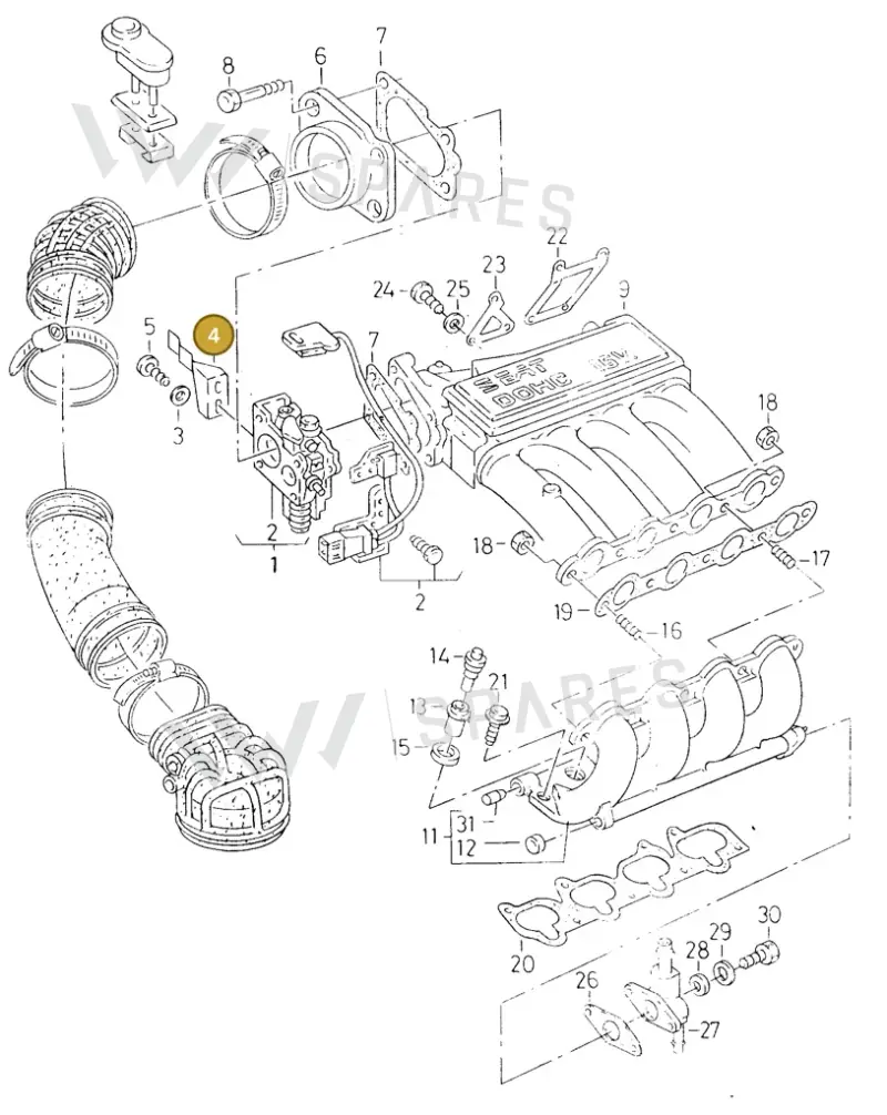 027133207B — SEAT TOLEDO            SEAT (1991-1996) diagram 130133450, position 4