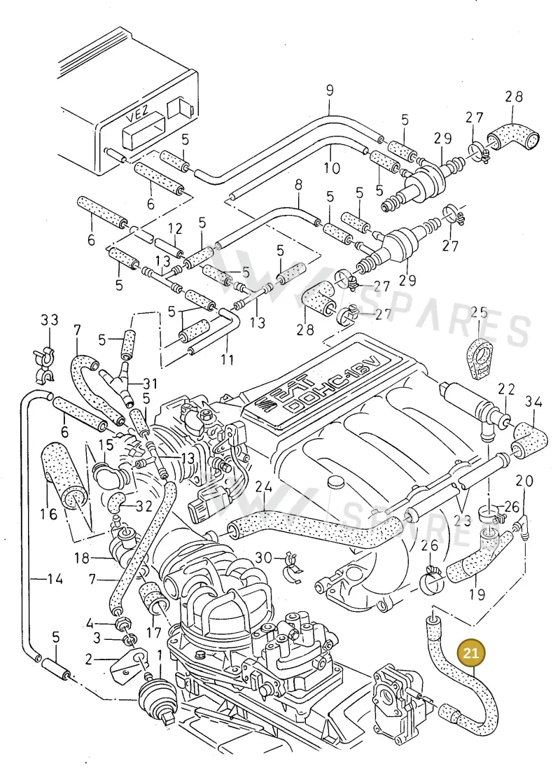 027133595B — SEAT TOLEDO            SEAT (1991-1996) diagram 130133820, position 21