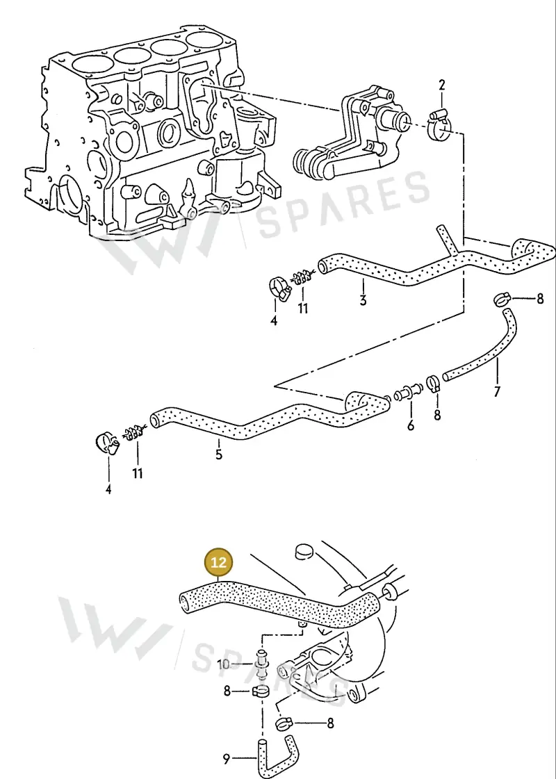 027133997S — SEAT TOLEDO            SEAT (1991-1996) diagram 110003030, position 12