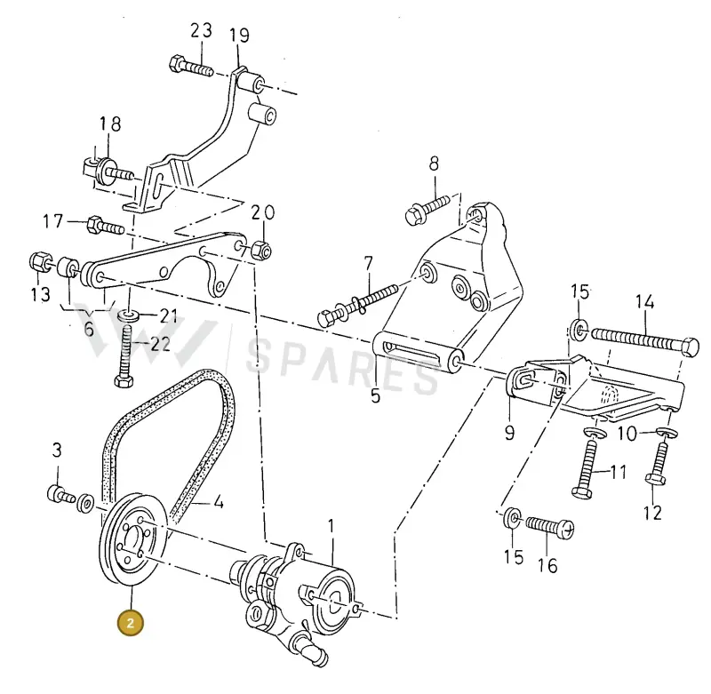 027145255 — SEAT TOLEDO            SEAT (1991-1996) diagram 130145810, position 2