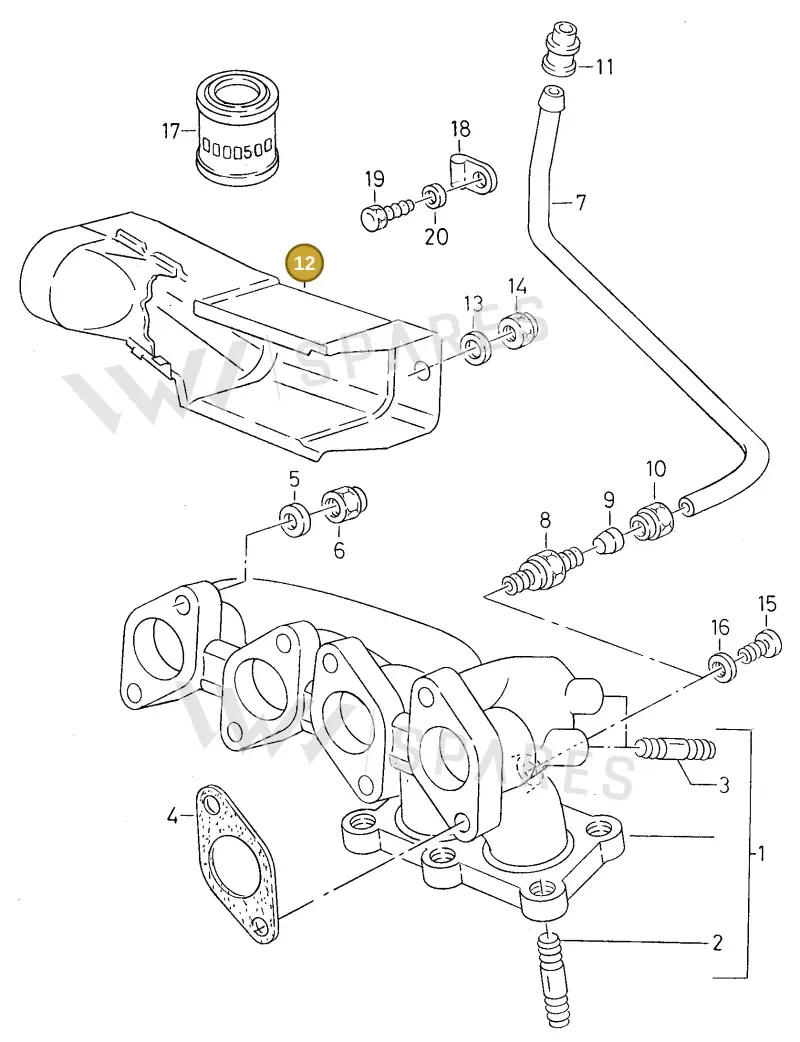 027253041A — SEAT TOLEDO            SEAT (1991-1996) diagram 130253150, position 12