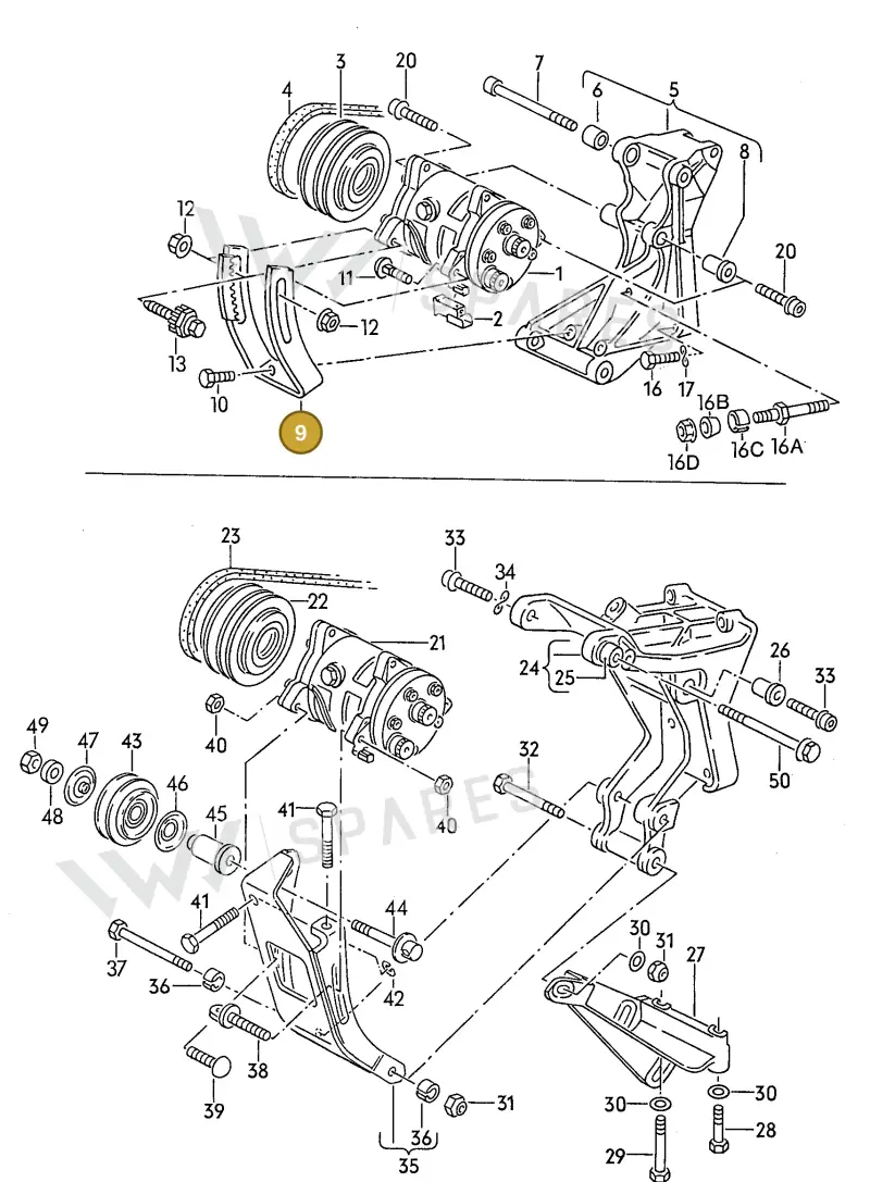 027260917A — SEAT TOLEDO            SEAT (1991-1996) diagram 084058000, position 9