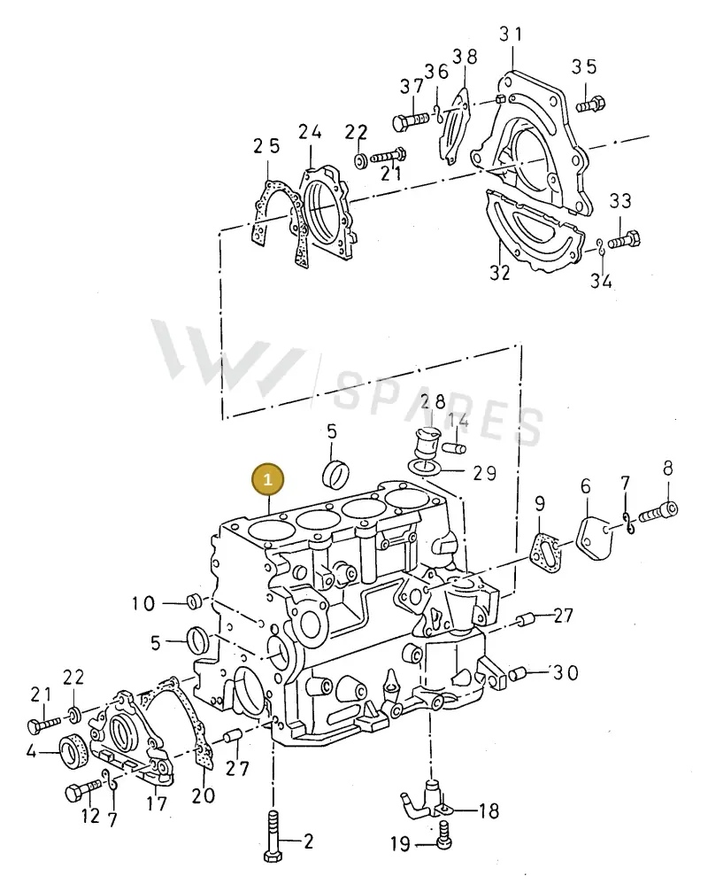028103101AC — SEAT TOLEDO        SEAT MOD.97>99 (1996-1999) diagram 130103200, position 1