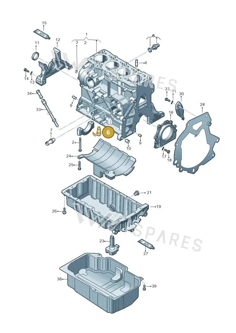 028103157A — SEAT Altea XL Reference (2010-2013) diagram 460103150, position 6
