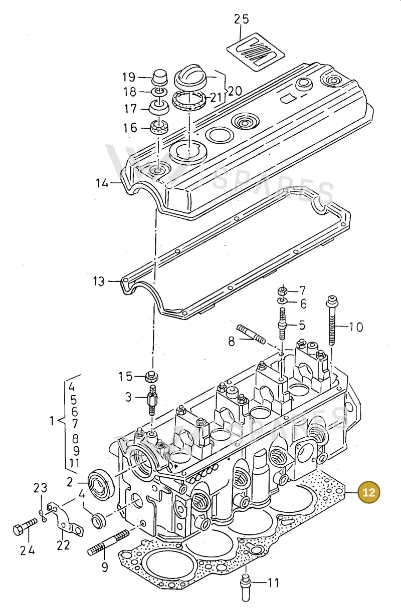 028103383BP — SEAT TOLEDO            SEAT (1991-1996) diagram 130103450, position 12