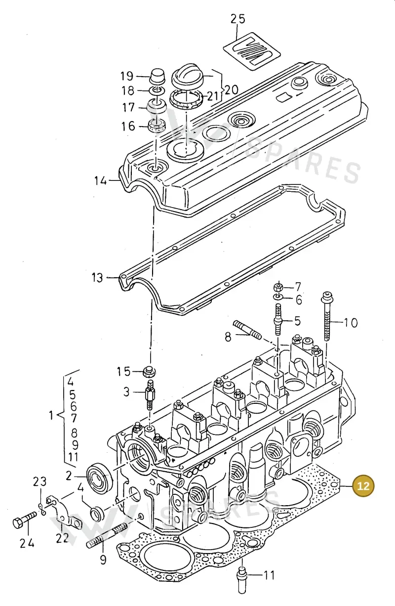 028103383BR — SEAT TOLEDO            SEAT (1991-1996) diagram 130103450, position 12
