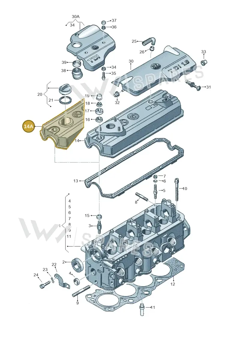 028103469E — SEAT AROSA (2003-2004) diagram 121103450, position 14A
