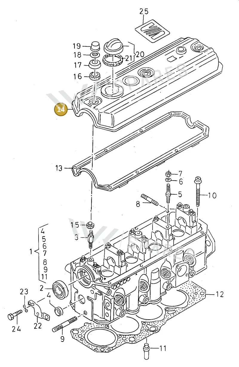 028103469E — SEAT TOLEDO            SEAT (1991-1996) diagram 130103450, position 14