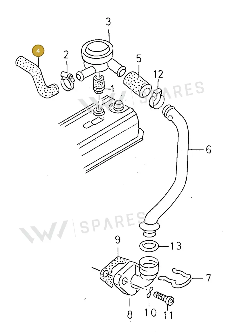028103493Q — SEAT TOLEDO            SEAT (1991-1996) diagram 130103900, position 4