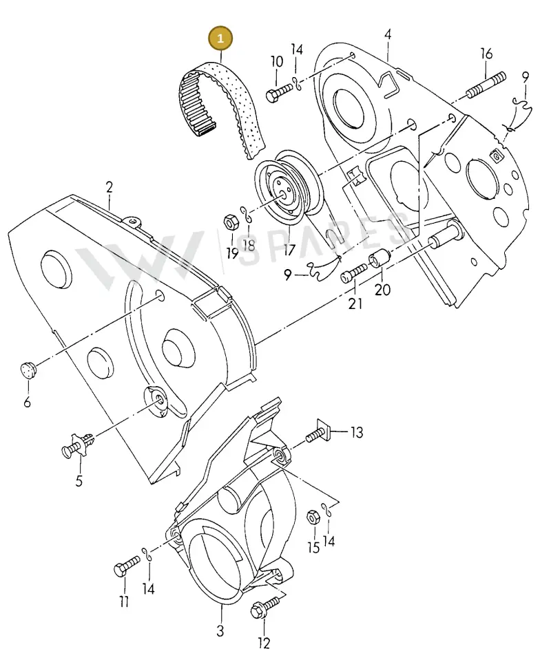 028109119AA — SEAT ALHAMBRA (1996-2000) diagram 117109600, position 1