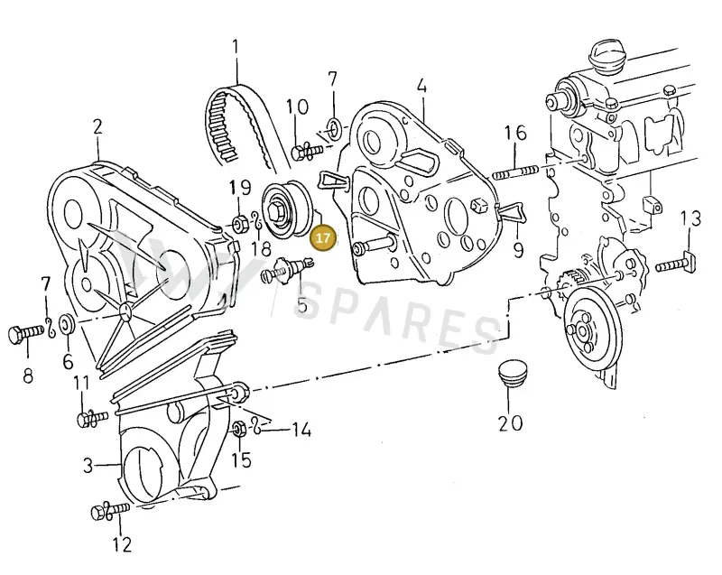 028109243 — SEAT TOLEDO        SEAT MOD.97>99 (1996-1999) diagram 130109550, position 17