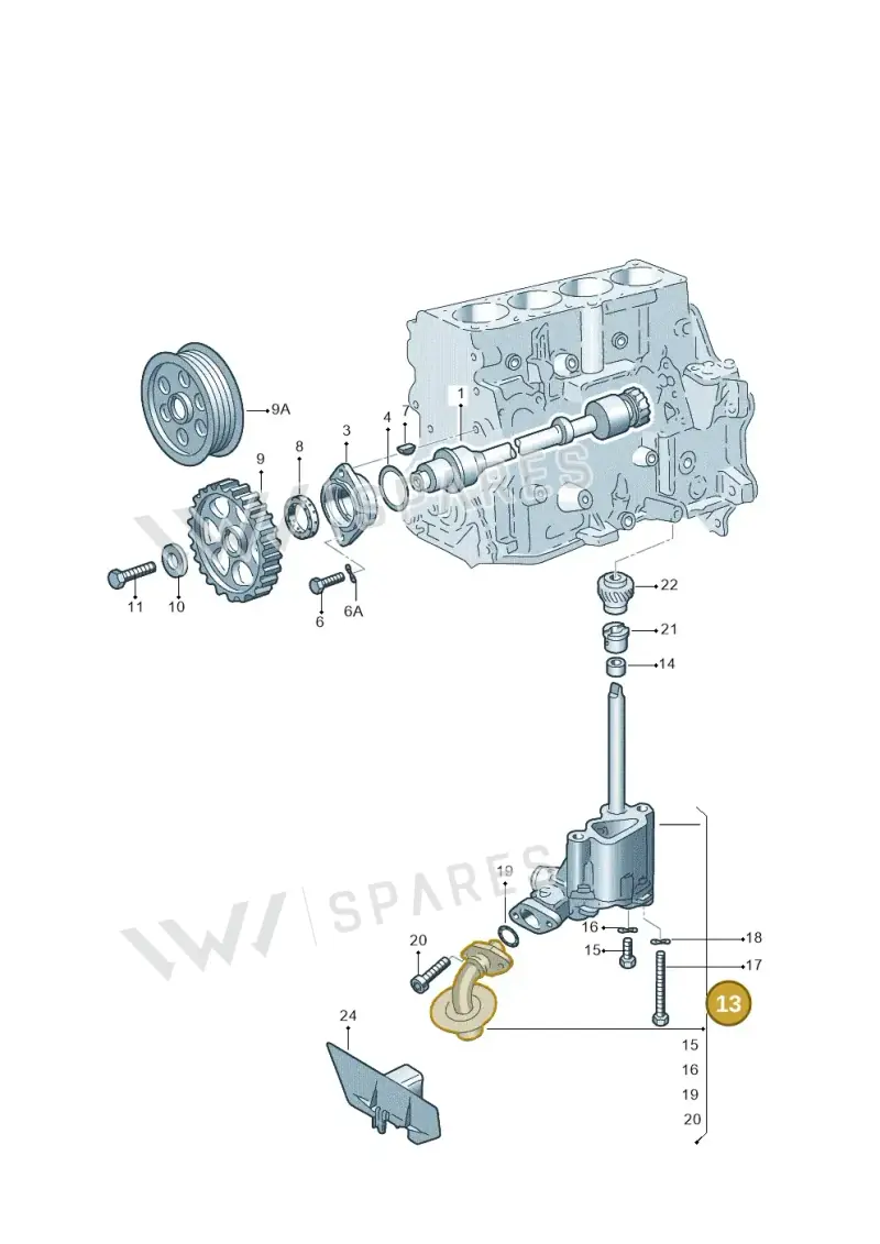 028115105L — SEAT AROSA (2003-2004) diagram 127115200, position 13