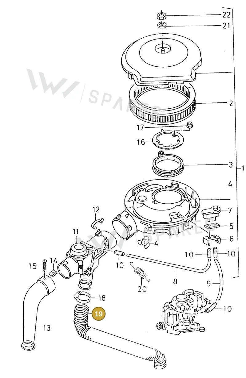 028129087A — SEAT Ibiza/Cordoba (SEAT) (1992-1996) diagram 138129100, position 19