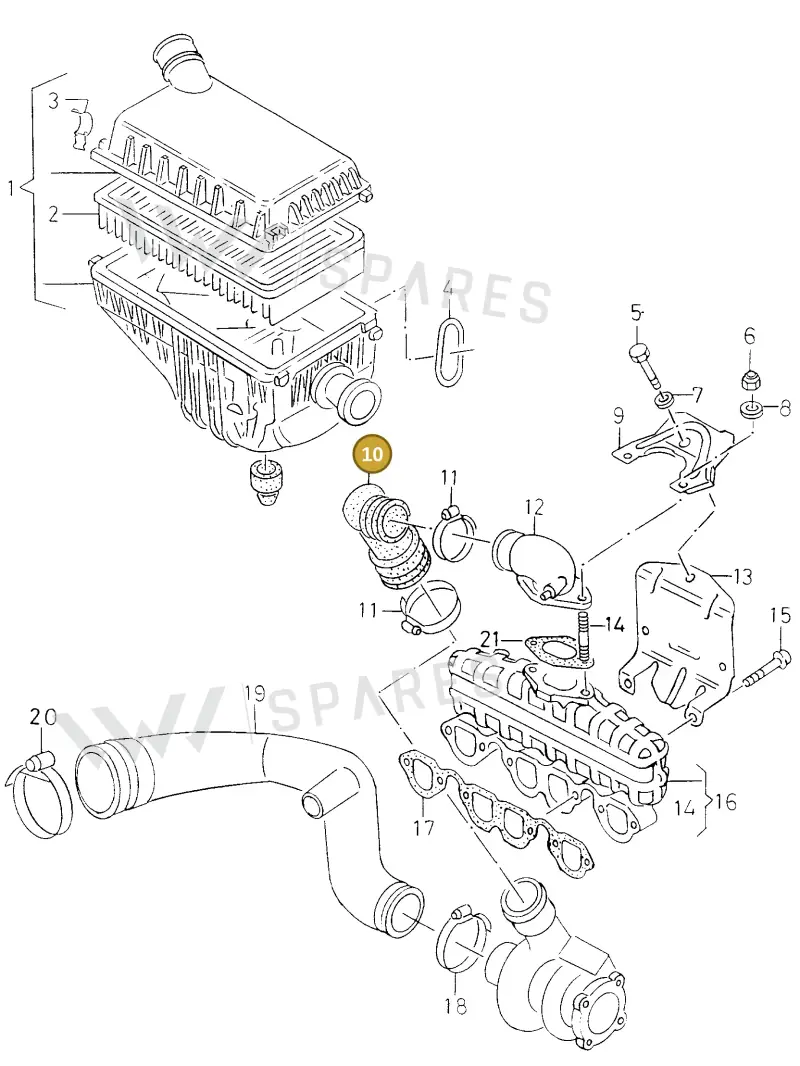 028129628 — SEAT Ibiza/Cordoba (SEAT) (1992-1996) diagram 138129380, position 10