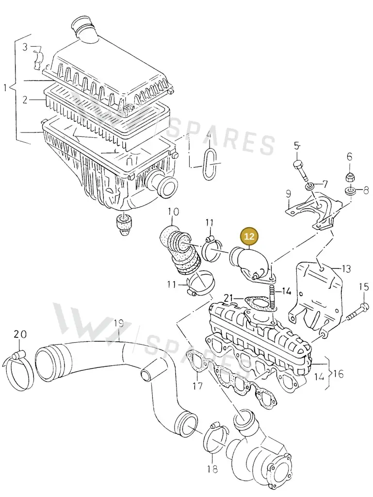 028129635F — SEAT IBIZA/CORDOBA/VARIO (1996-1999) diagram 138129380, position 12