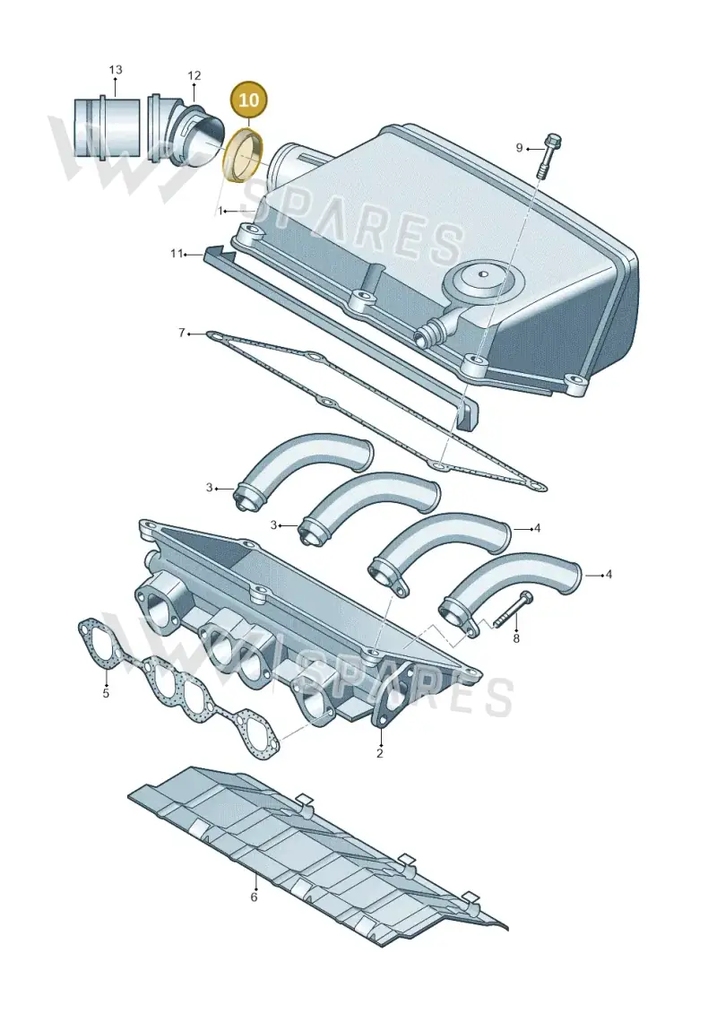 028129672A — SEAT AROSA (2003-2004) diagram 158129600, position 10