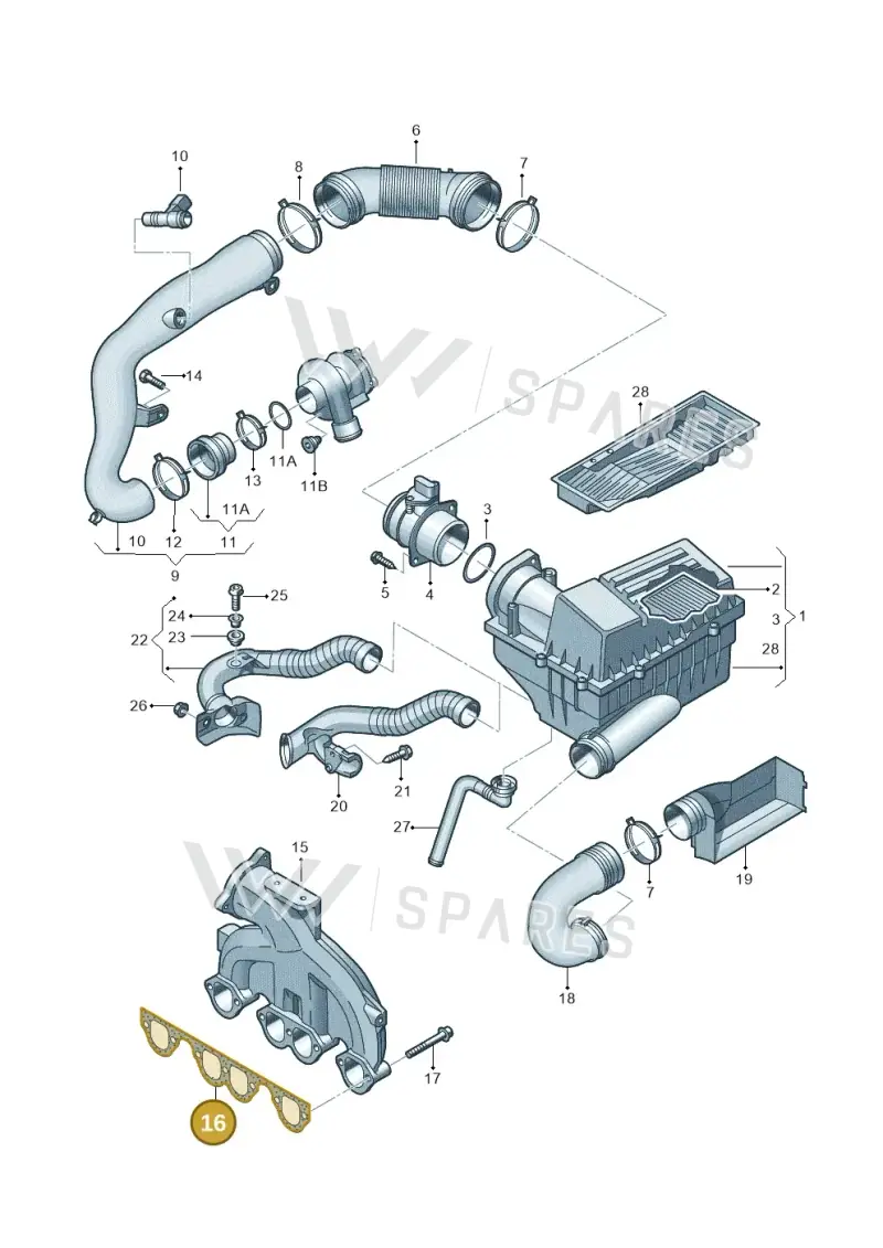 028129717D — SEAT Altea XL Reference (2010-2013) diagram 460129300, position 16
