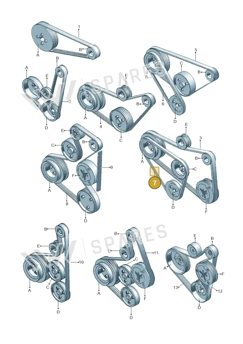 028145271L — SEAT ALHAMBRA (1996-2000) diagram 121903950, position 7