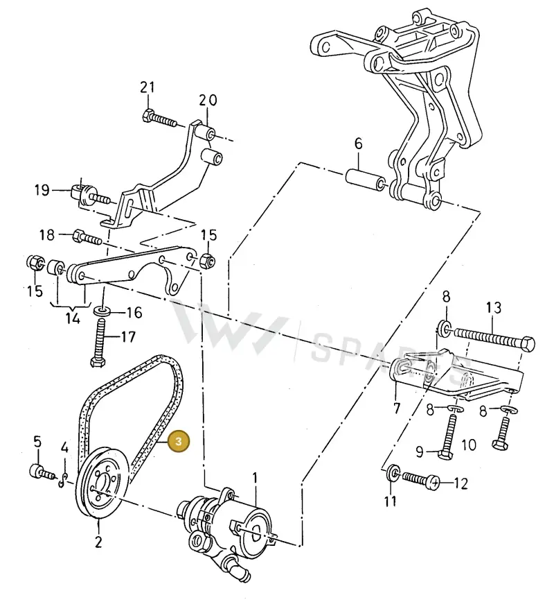 028145271L — SEAT TOLEDO            SEAT (1991-1996) diagram 130145850, position 3